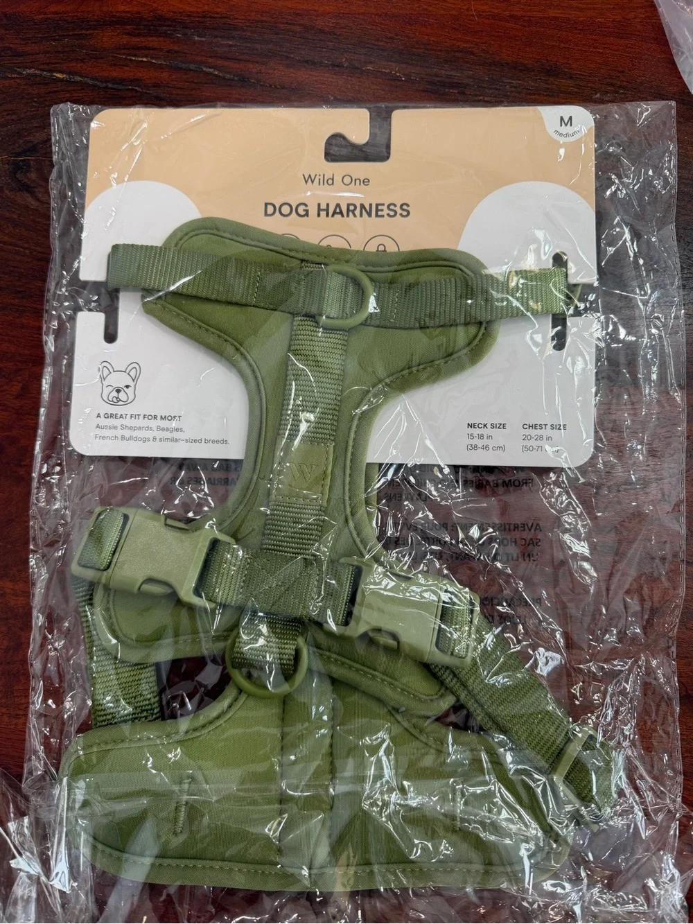 Olive Green Dog Harness - Medium